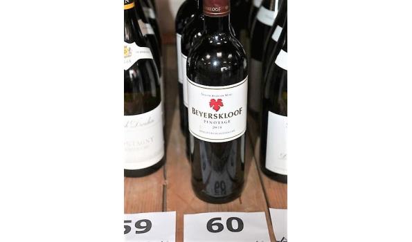 3 flessen à 75cl rode wijn PINOTAGE, 2018, Zuid Afrika